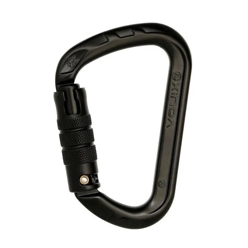 D-Shape Rock Climbing Carabiner - Auto-Locking and Durable