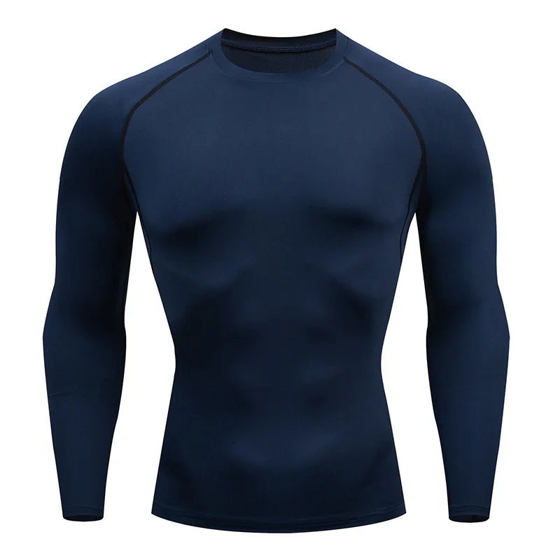 Men’s Long Sleeve Fitness Tee – Spring & Autumn Training Shirt