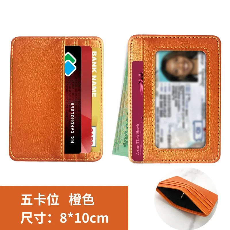 Thin PU Leather Mini Wallet | Slim Credit Card Holder for Men