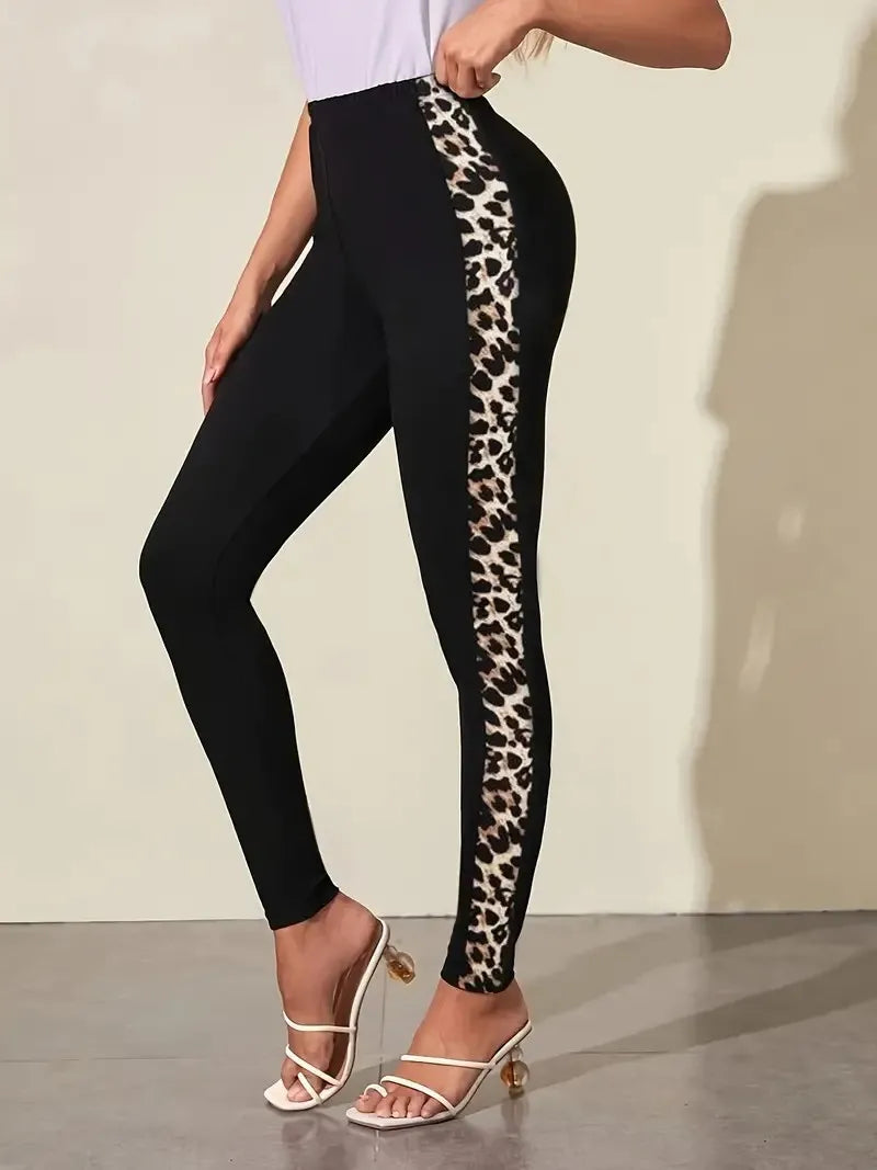 High Waisted Leopard Print Leggings for Yoga, Running & More