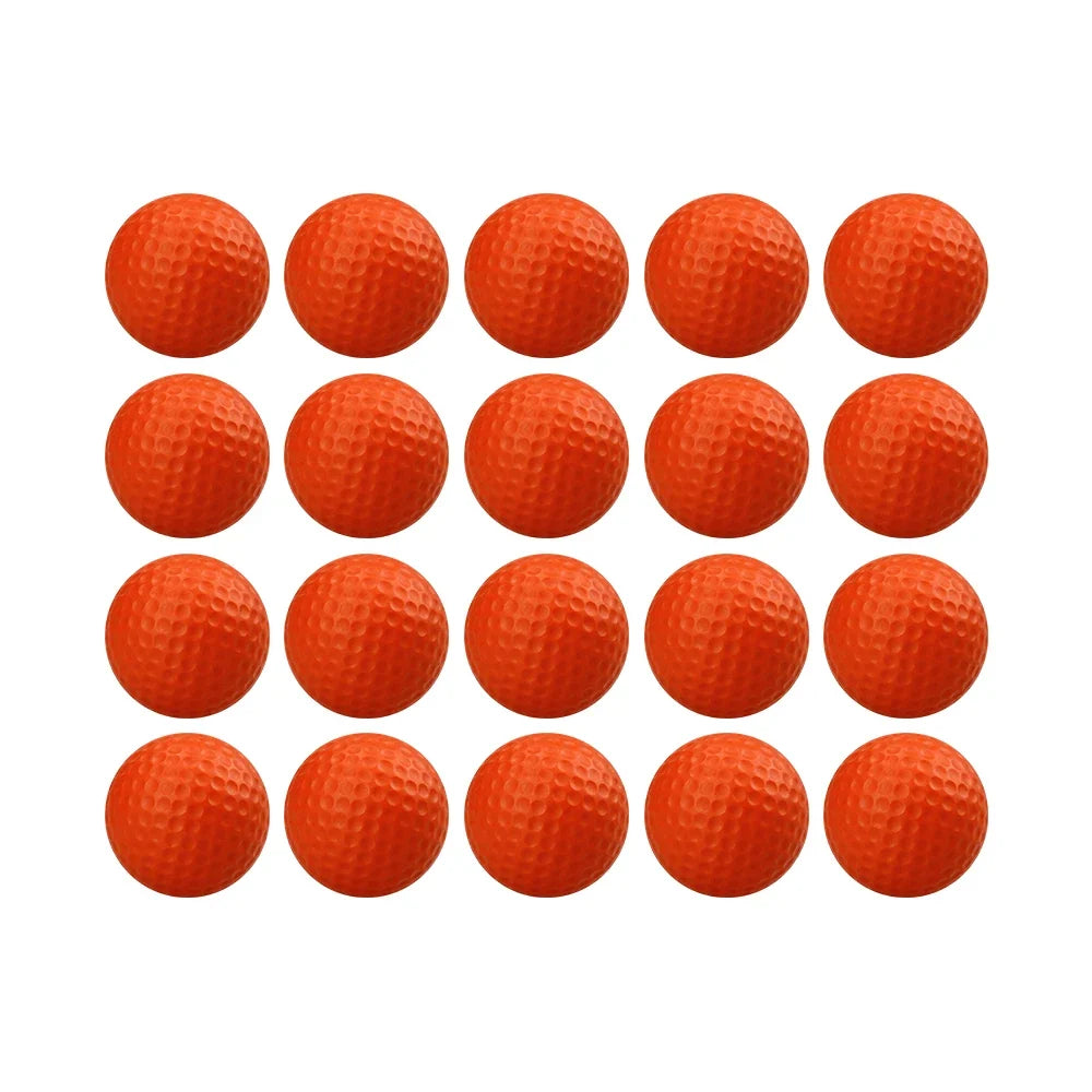 20 Pcs Color Sponge Indoor Practice PU Foam Golf Balls