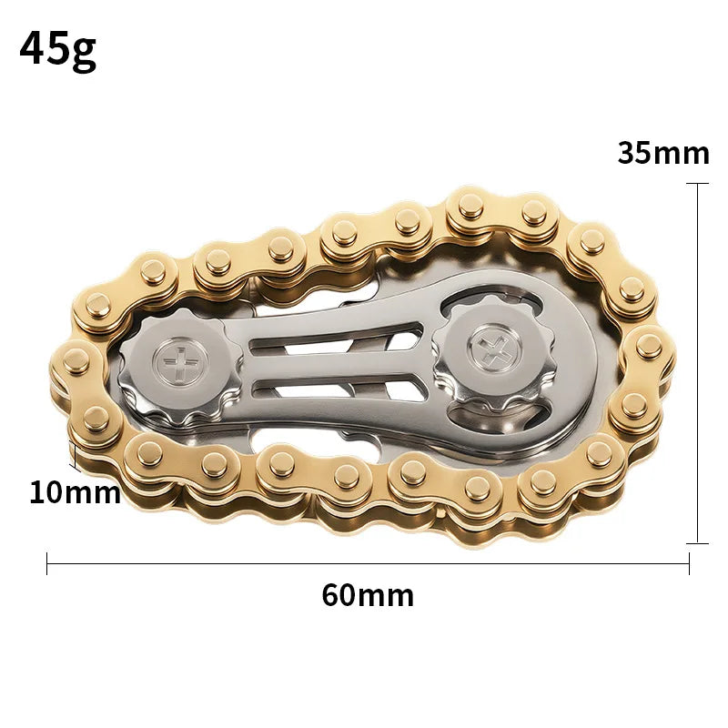 Metal Fidget Spinner Office Desk Toy | Stress Relief Gear Spinner for Adults