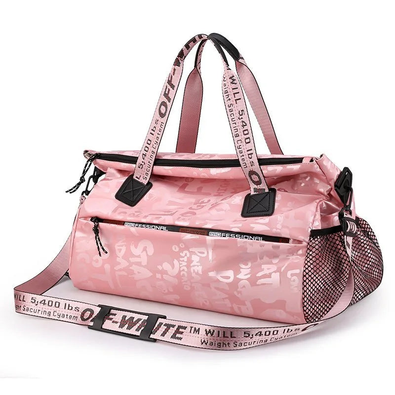 Women's Gym & Travel Bag with Wet/Dry Compartment