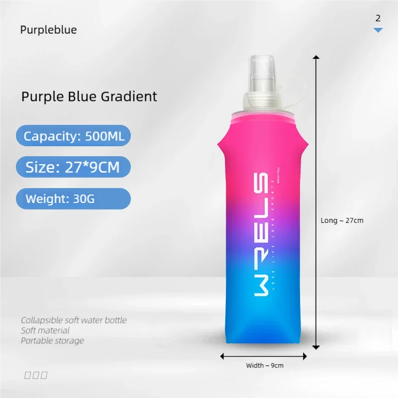 Folding Soft Flask Water Bottle – Portable Hydration Bottle