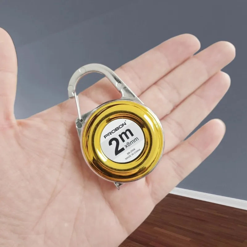 2M Keychain Tape Measure | Portable Mini Measuring Ruler for DIY and Home Use