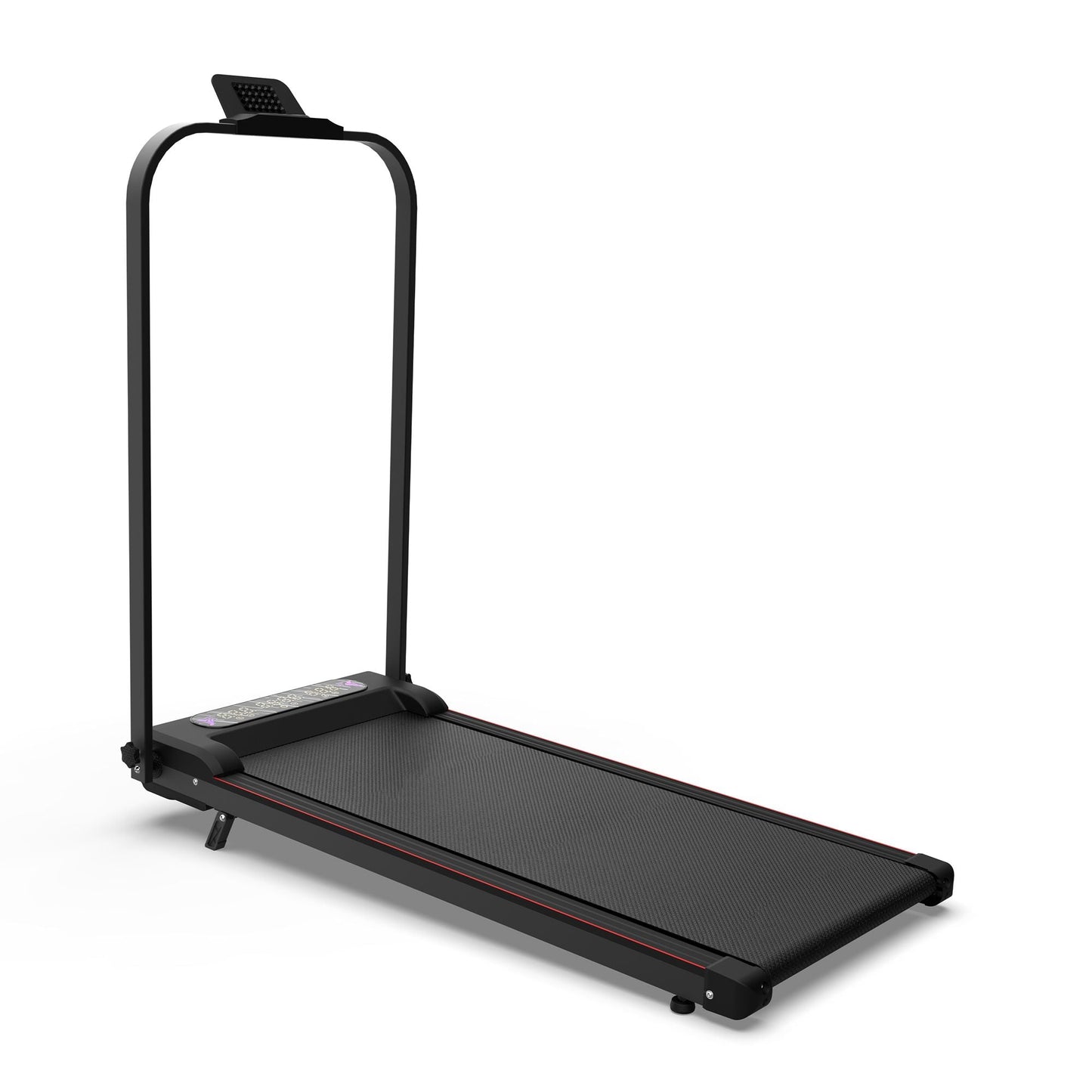 Foldable Treadmill with Handle Bar & Incline, 2 in 1 Upgrade Portable Under Desk Walking Pad and Vibration Pad with Remote Control for Home Office Small Spaces