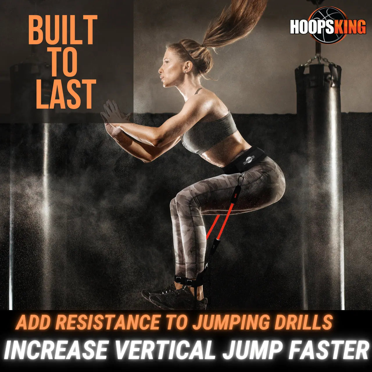 Vertical Jump Trainer Resistance Bands – Waist to Heels Training Set