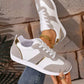 Round Toe Lace Up Sneakers