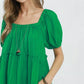 Umgee Textured Tiered Midi Dress