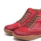 Cat Print Striped Ankle Sneakers
