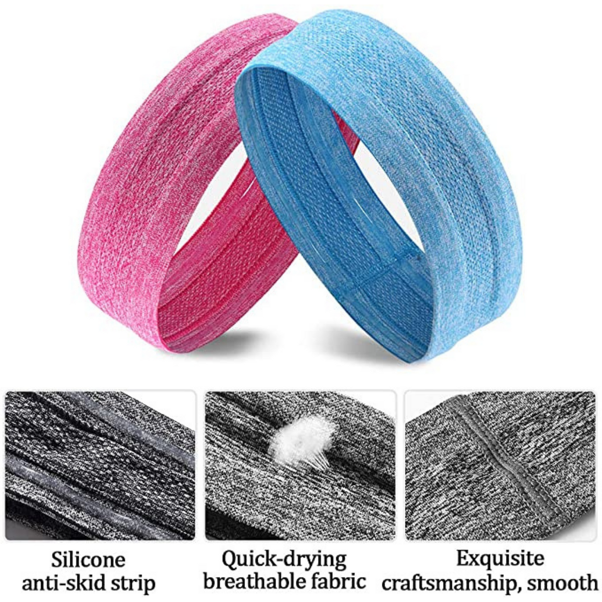 JupiterGear Sport and Fitness Sweat Wicking Fitness Headband  for Yoga, Running and Exercise