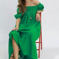 Umgee Textured Tiered Midi Dress