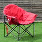 Oversized Folding Camping Moon Chair with Cup Holder