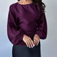 Polka Dot Round Neck Blouse