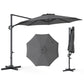 10 Feet Patio Cantilever Umbrella with Easy Tilt Adjustment
