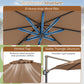 10 Feet Patio Cantilever Umbrella with Easy Tilt Adjustment