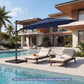 10 Feet Patio Cantilever Umbrella with Easy Tilt Adjustment