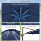 10 Feet Patio Cantilever Umbrella with Easy Tilt Adjustment