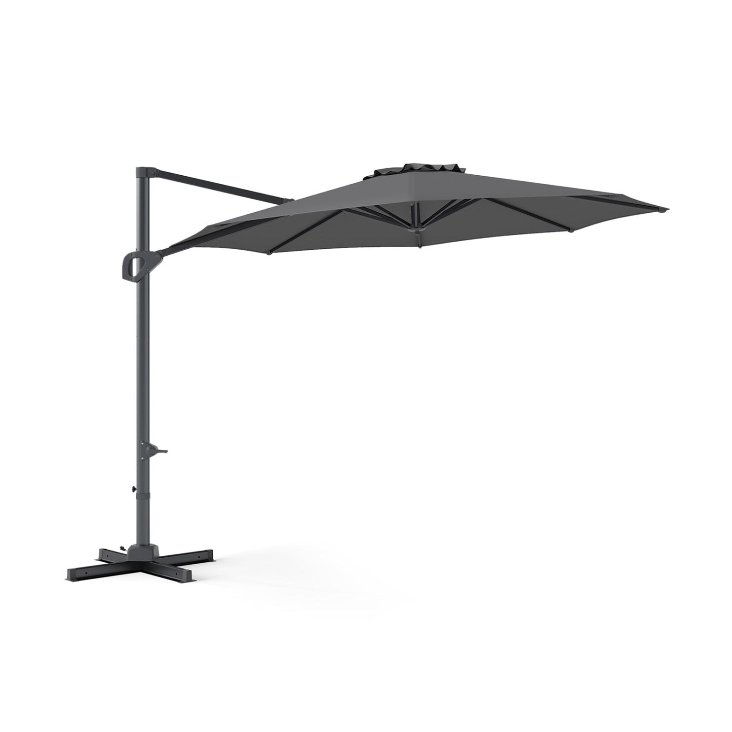 10 Feet Patio Cantilever Umbrella with Easy Tilt Adjustment