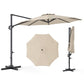 10 Feet Patio Cantilever Umbrella with Easy Tilt Adjustment