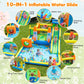 10-in-1 Inflatable Bounce House with Water Slide and Ball Pit