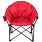 Oversized Folding Camping Moon Chair with Cup Holder