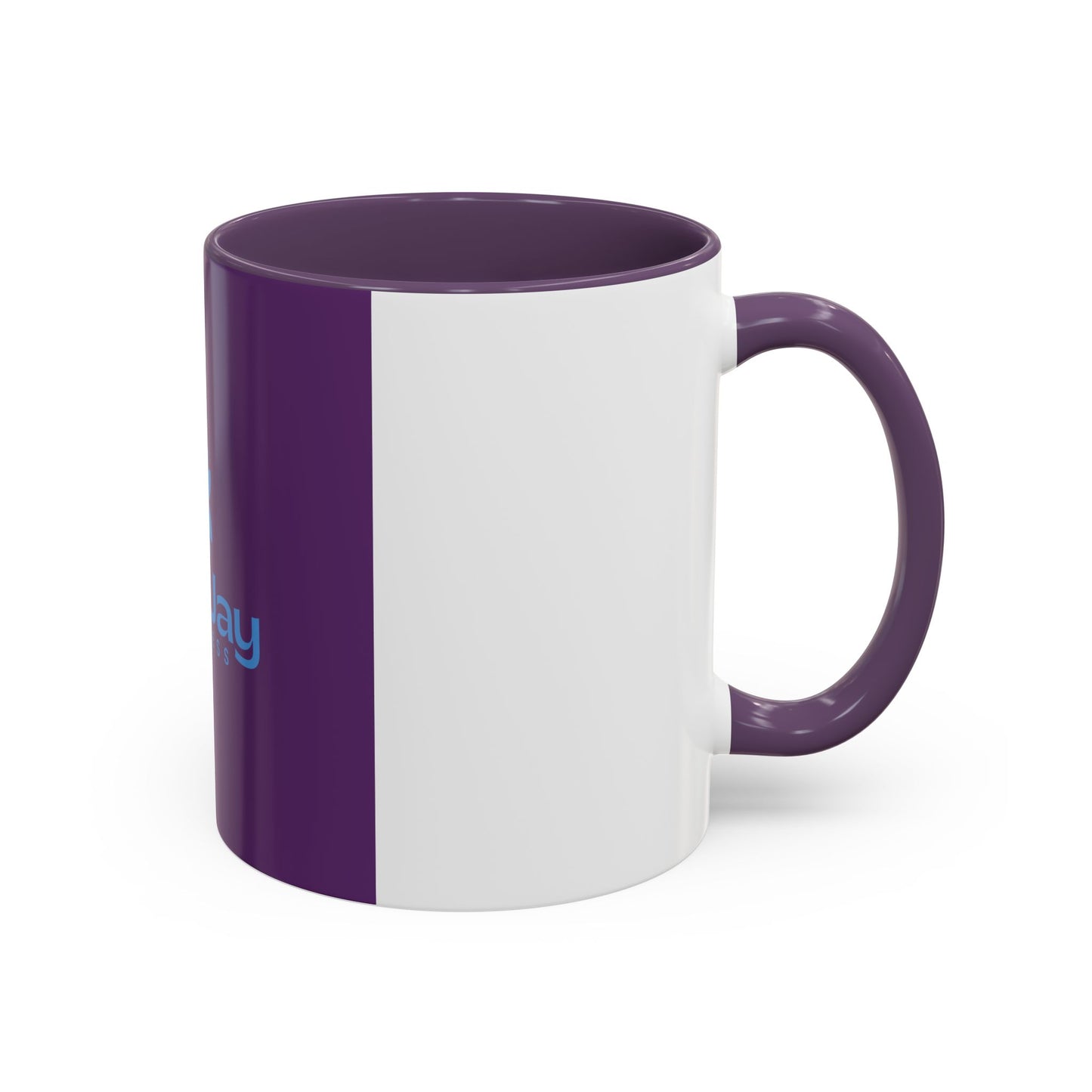 Wellness Logo Coffee Mug — Slim Jay Accent Ceramic Mug (11/15oz)
