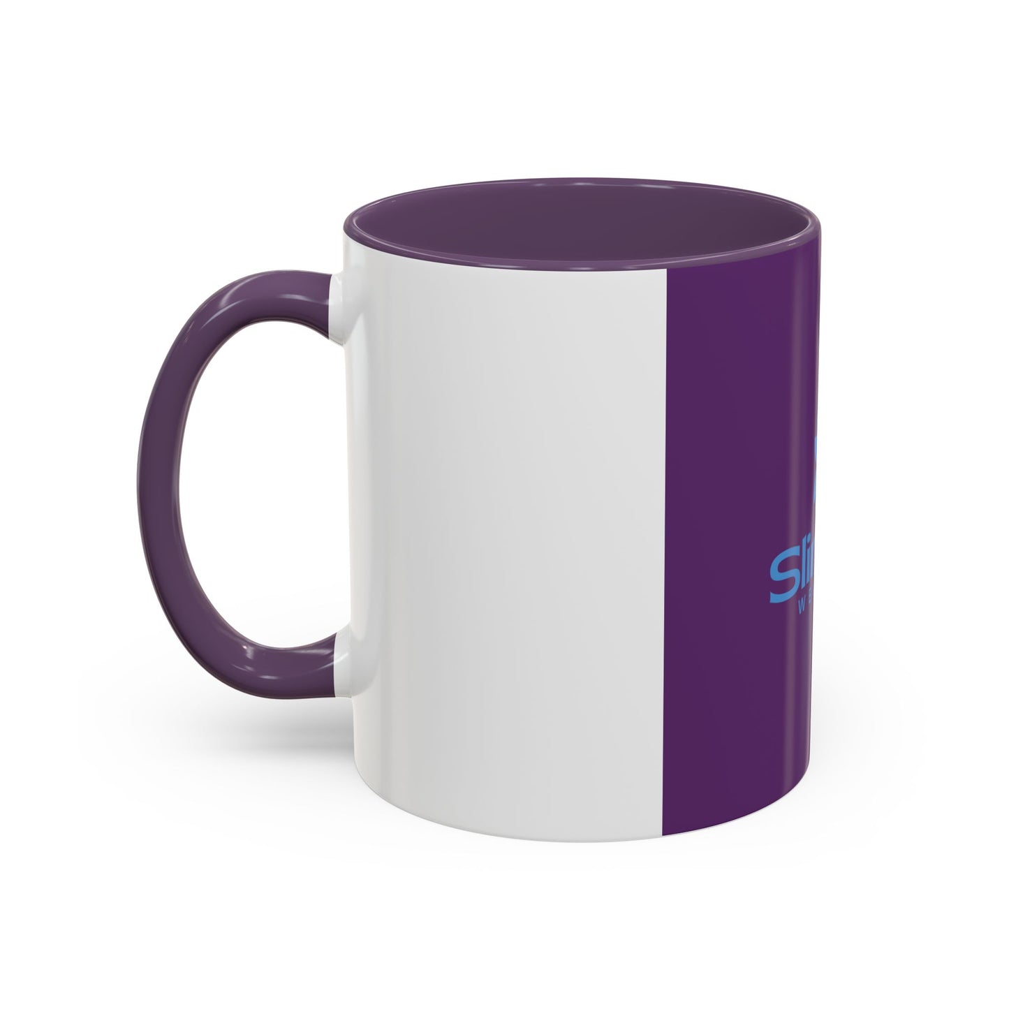 Wellness Logo Coffee Mug — Slim Jay Accent Ceramic Mug (11/15oz)