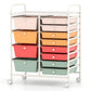 12-Drawer Utility Rolling Cart with Drawers Multi-Use Storage