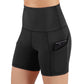 JupiterGear Jolie High-Waisted Athletic Shorts with Hip Pockets