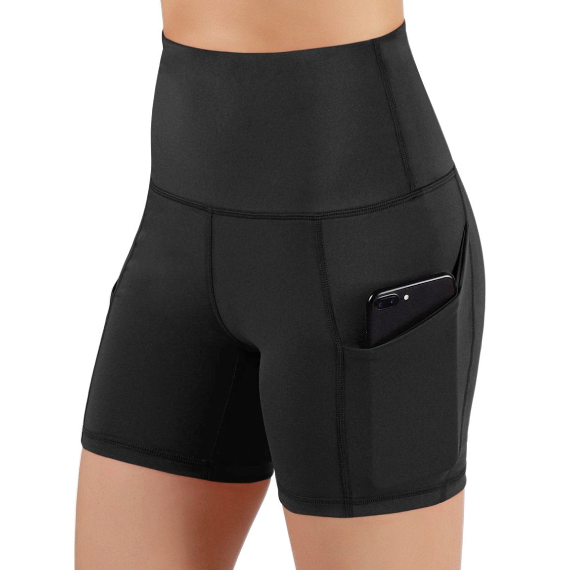 JupiterGear Jolie High-Waisted Athletic Shorts with Hip Pockets