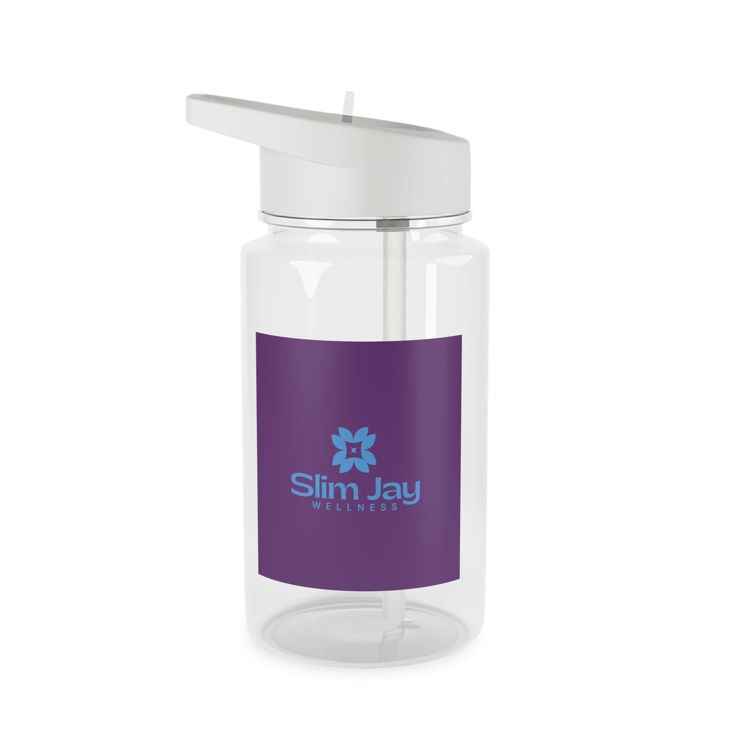 Slim Jay Wellness Tritan Water Bottle — BPA-Free Sports Bottle with Flip Straw