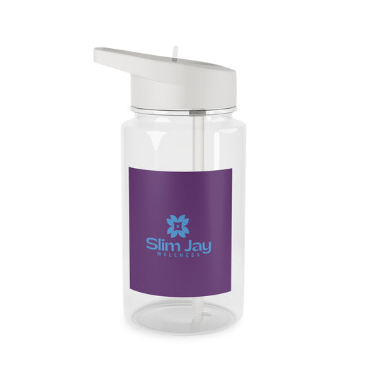 Slim Jay Wellness Tritan Water Bottle — BPA-Free Sports Bottle with Flip Straw