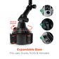 HyperGear Car Caddy Cup Holder Swivel Tray Expandable w Phone Mount