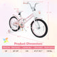 18 Inch Kids Bike with Training Wheels and Front Basket