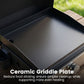 Portable Gas Griddle 1-Burner with Ceramic Non-Stick Plate