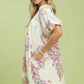 Umgee Boho Floral Print Mini Dress with Pockets
