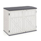 20 Cu.Ft Horizontal Resin Storage Shed with Adjustable Shelf