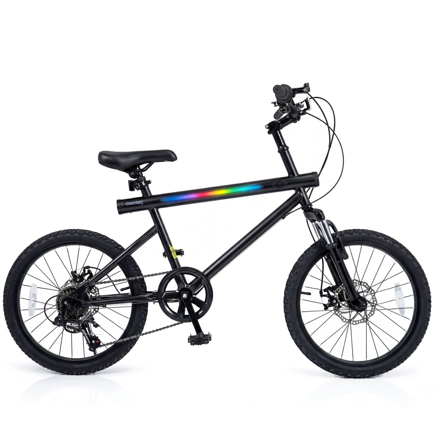 20 Inch Commuter Bicycle LED-lit with 6-Speed Shimano Twist Shifting and Stereo Speakers