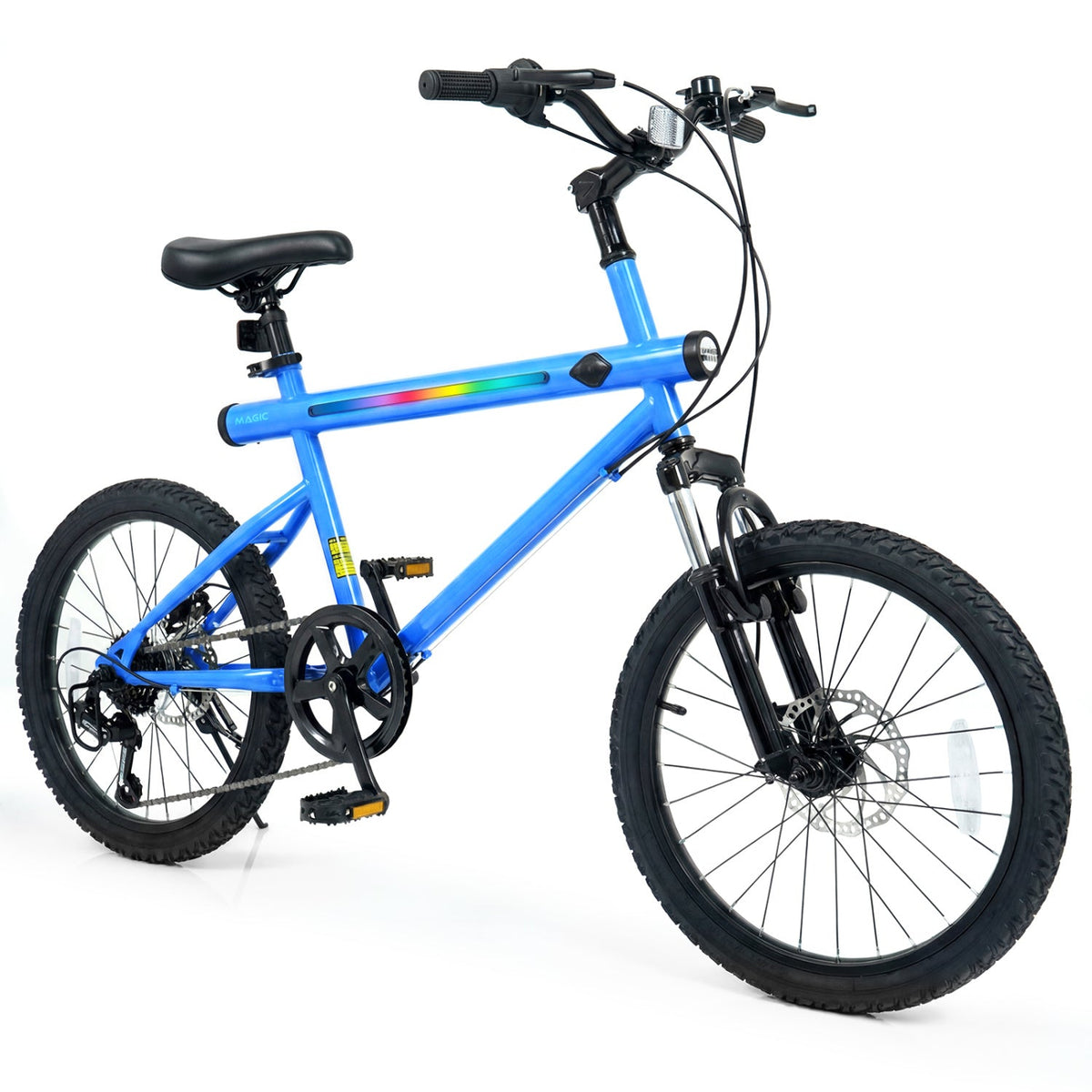 20 Inch Commuter Bicycle LED-lit with 6-Speed Shimano Twist Shifting and Stereo Speakers