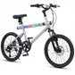 20 Inch Commuter Bicycle LED-lit with 6-Speed Shimano Twist Shifting and Stereo Speakers