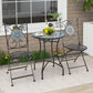 Rolling End Table 3-Tier Mobile Side Table with Side Storage Rack Modern Small Nightstand