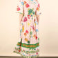 VERY J Button Down Printed Midi Dress