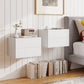 Wall Mounted Floating Nightstand with 2 Drawers