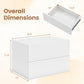 Wall Mounted Floating Nightstand with 2 Drawers