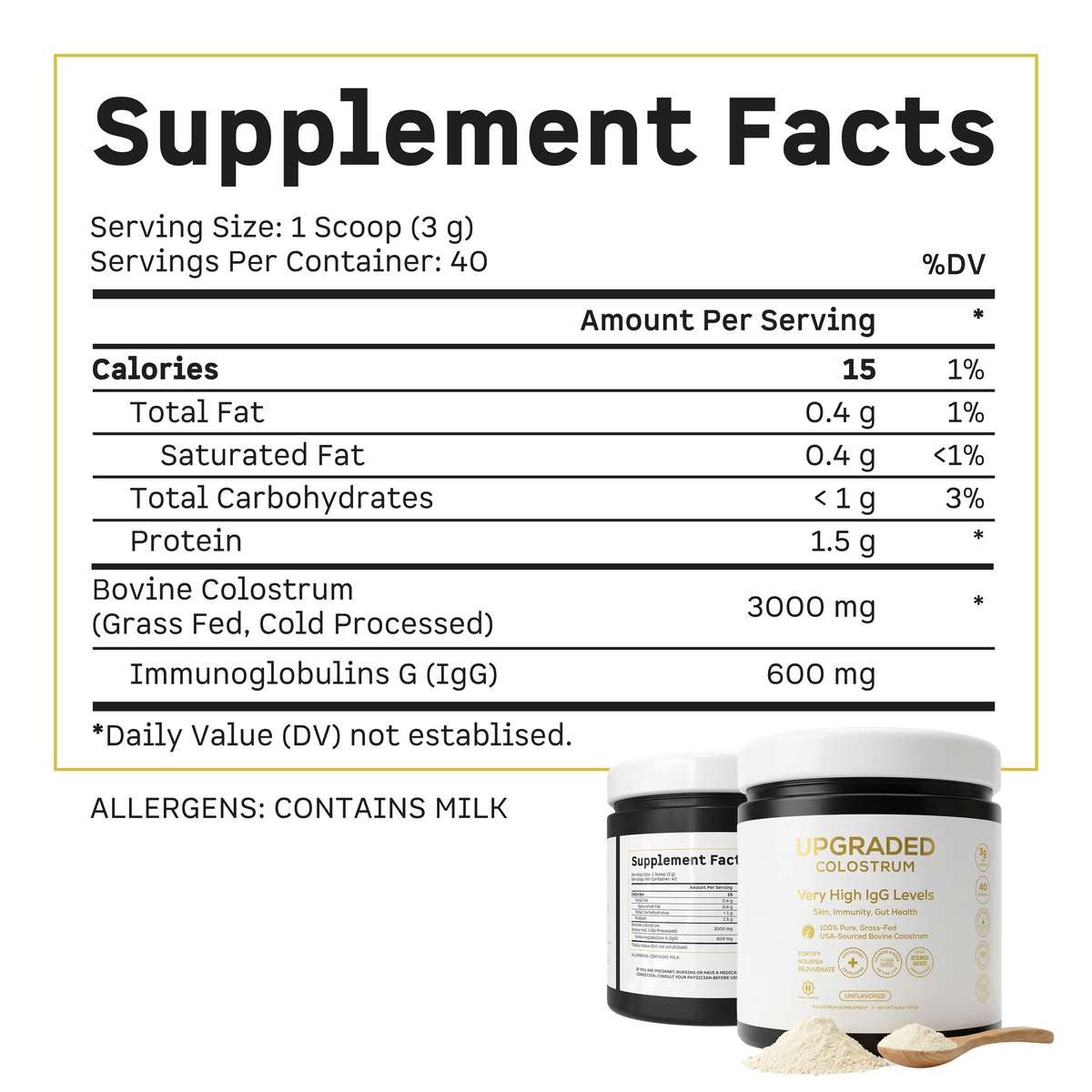 Upgraded Colostrum