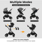 2-in-1 Convertible Baby Stroller with Car Seat Adapters