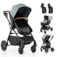 2-in-1 Convertible Baby Stroller with Car Seat Adapters
