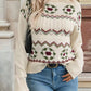 Cable Knit Turtleneck Sweater
