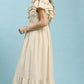 Umgee Textured Ruffle Midi Dress